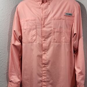 Columbia Coral Performance Fishing Shirt with PFG Badge